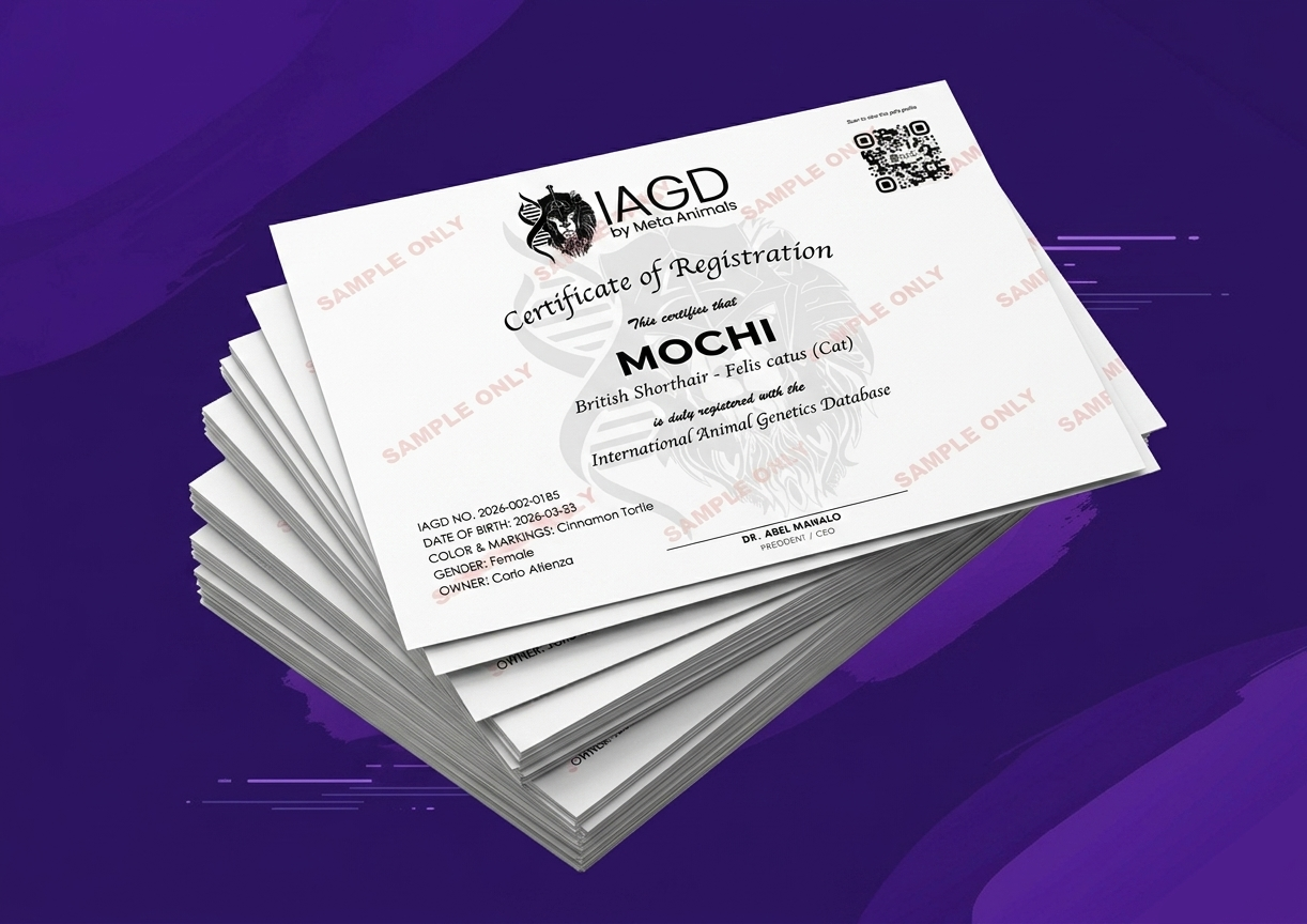 IAGD registration certificate